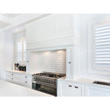 3-inch x 6-inch White Glossy Beveled Subway Tile