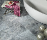 Grigio Toscana Marble tile with soft grey tones and white veining from Sapphirus Stone Toronto. Ideal for floors, walls, and modern interiors.