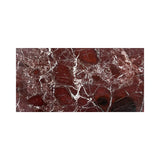 Rosso Levanto Marble tile with rich burgundy tone and white veining from Sapphirus Stone in Toronto. Ideal for luxury walls, floors, and bathrooms.
