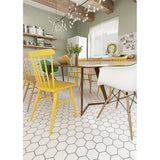 4'' WHITE MATT HEXAGONAL PORCELAIN MOSAIC - SAPPHIRUSSTONE