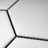 4'' WHITE MATT HEXAGONAL PORCELAIN MOSAIC - SAPPHIRUSSTONE