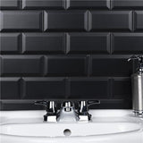 MATT BLACK BEVEL SUBWAY TILE 3''X6'' - SAPPHIRUSSTONE