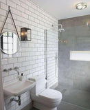 GLOSSY WHITE FLAT SUBWAY TILE 3''X6'' - Tile&Stone Co.