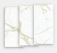 59''x118'' MAXFINE MARMI 6MM WHITE CALACATTA POLISHED PORCELAIN SLAB