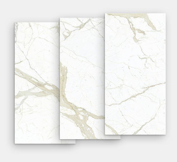 59''x118'' MAXFINE MARMI 6MM WHITE CALACATTA POLISHED PORCELAIN SLAB