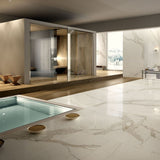 59''x118'' MAXFINE MARMI 6MM WHITE CALACATTA POLISHED PORCELAIN SLAB