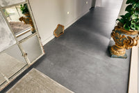 12"x24" , 24"x24" , 24"x48" Ark Black Matte Rectified Concrete Look Porcelain Floor and Wall Tile