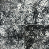 Polished Black Silk Marble tile with white veining from Sapphirus Stone in Toronto. Perfect for elegant walls, floors, and luxury design accents.