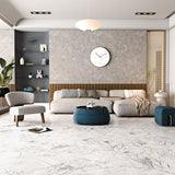 Polished Lilac Marble slab featuring natural purple veining