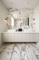 Lilac Marble tile with violet veining from Sapphirus Stone Toronto