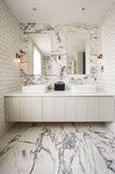 Lilac Marble tile with violet veining from Sapphirus Stone Toronto