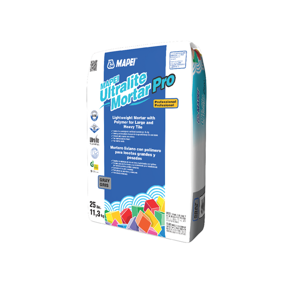 Mapei - Ultralite Mortar Pro Lightweight Mortar with Polymer, Gray - 25 lb Manufacturer SKU: 1562521