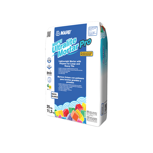 Mapei - Ultralite Mortar Pro Lightweight Mortar with Polymer, White - 25 lb Manufacturer SKU: 1662521