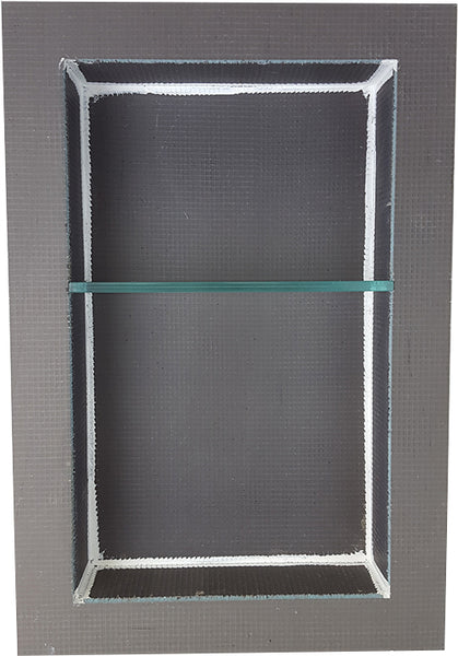 Prova - Niche Shower Shelf with Adjustable Safety Glass - 24" x 16" Manufacturer SKU: TT8801NCH24