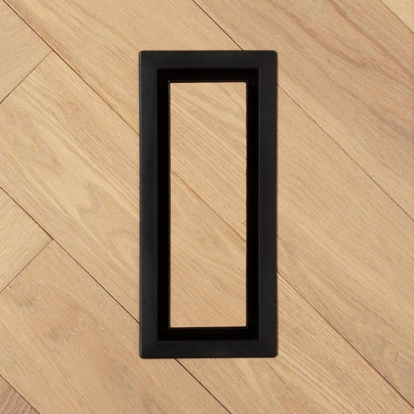 Fittes - Framed Floor Vent Lite Matte Black 3" x 10"  Manufacturer SKU: LITE3X10BLK