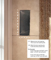 Fittes - Framed Floor Vent Lite Matte Black 3" x 10"  Manufacturer SKU: LITE3X10BLK