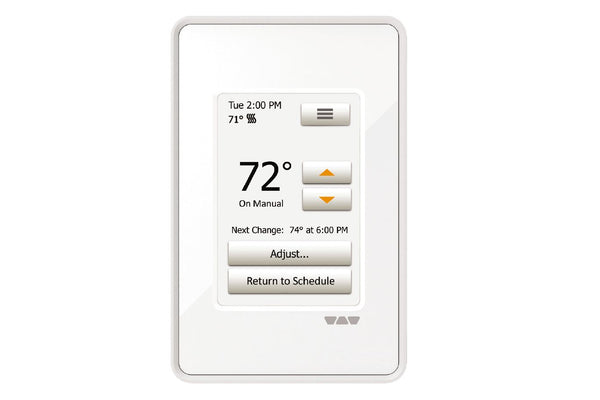 Schluter - DITRA-HEAT-E-RT Touch Program Thermostat Bright White 120V/240V Manufacturer SKU: DHERT102/BW