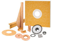 Schluter - KERDI-SHOWER-KIT Shower Kit with Center Outlet Position KERDI-SHOWER-KIT with 2" ABS Flange and Stainless Steel Grate 48" x 48"Manufacturer SKU: KSK1220ABSE