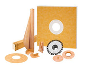 Schluter - KERDI-SHOWER-KIT Shower Kit with Center Outlet Position without Grate with 2" ABS Flange 48" x 48"Manufacturer SKU: KSK1220ABS