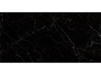 24-inch x 48-inch Sombra Black Polished Rectified Porcelain Floor and Wall Tile