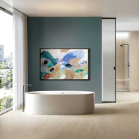 Travertine Marvel Light tile detail highlighting realistic stone texture and color variation