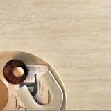 Travertine Marvel Light tile detail highlighting realistic stone texture and color variation