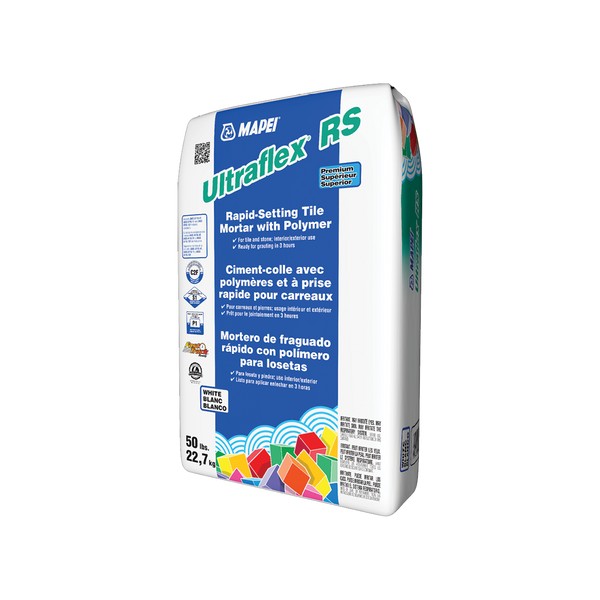 Mapei - Ultraflex RS Premium Rapid-Setting Tile Mortar with Polymer, White - 50 lb Manufacturer SKU: 0110047 SKU: 94108-50