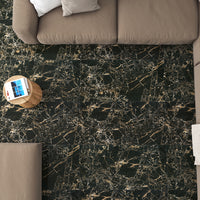 TIGER BLACK POLISHED RECTIFIED PORCELAIN TILE - SAPPHIRUSSTONE