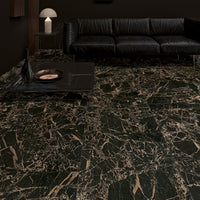 TIGER BLACK POLISHED RECTIFIED PORCELAIN TILE - SAPPHIRUSSTONE