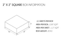ARK ANTHRACITE MATT SQUARE PORCELAIN MOSAIC