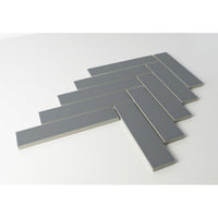 2''X8'' GREY MATT HERRINGBONE PORCELAIN MOSAIC - SAPPHIRUSSTONE