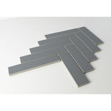 2''X8'' GREY MATT HERRINGBONE PORCELAIN MOSAIC - SAPPHIRUSSTONE