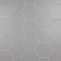 4'' GREY MATT HEXAGONAL PORCELAIN MOSAIC - SAPPHIRUSSTONE