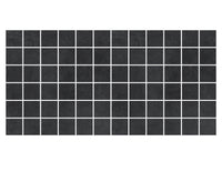 2-inch x 2-inch Ark Black Matte Square Porcelain Mosaics