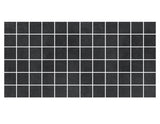 2-inch x 2-inch Ark Black Matte Square Porcelain Mosaics