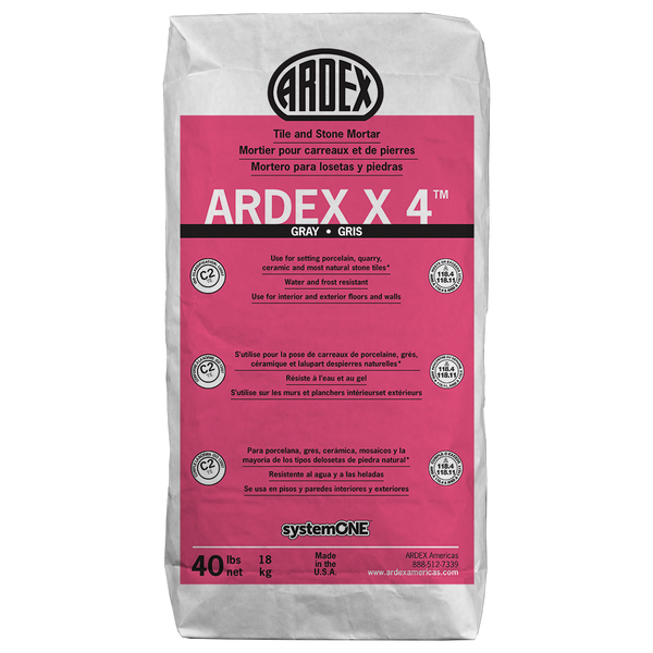Ardex X4 Tile And Stone Mortar White 40lbs (AR-X4WHITE) - SAPPHIRUSSTONE