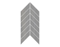 8-inch x 14-inch Urbanwood Dark Grey Matte Chevron Wood Look Porcelain Floor and Wall Mosaics