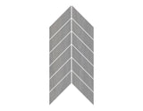 8-inch x 14-inch Urbanwood Dark Grey Matte Chevron Wood Look Porcelain Floor and Wall Mosaics