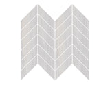 8-inch x 14-inch Urbanwood Light Grey Matte Chevron Wood Look Porcelain Floor and Wall Mosaics