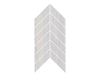 8-inch x 14-inch Urbanwood Light Grey Matte Chevron Wood Look Porcelain Floor and Wall Mosaics