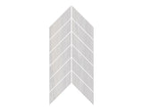 8-inch x 14-inch Urbanwood Light Grey Matte Chevron Wood Look Porcelain Floor and Wall Mosaics