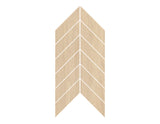 8-inch x 14-inch Urbanwood Light Oak Matte Chevron Wood Look Porcelain Floor and Wall Mosaics