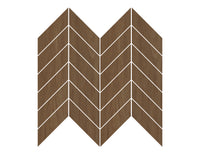 8-inch x 14-inch Urbanwood Oiled Oak Matte Chevron Wood Look Porcelain Floor and Wall Mosaics