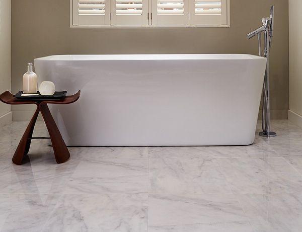 Bianco Ibiza Marble tile with soft gray veining on a white base from Sapphirus Stone Toronto. Perfect for modern walls, countertops, and bathrooms.
