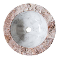 CARRARA MARBLE ROUND SINK - Tile&Stone Co.