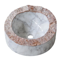 CARRARA MARBLE ROUND SINK - Tile&Stone Co.