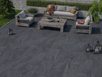 24-inch x 48-inch Cipollino Nero Semi Polished Rectified Porcelain Floor and Wall Tile