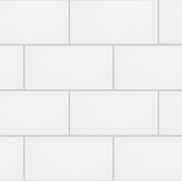 GLOSSY WHITE FLAT SUBWAY TILE 4''X8'' - Tile&Stone Co.