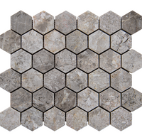 GOLDEN TUNDRA HEXAGONAL POLISHED MARBLE MOSAIC - Tile&Stone Co.