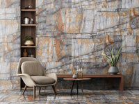 Blue Jeans marble-look floor and wall tile, 24-inch x 48-inch, polished and rectified finish